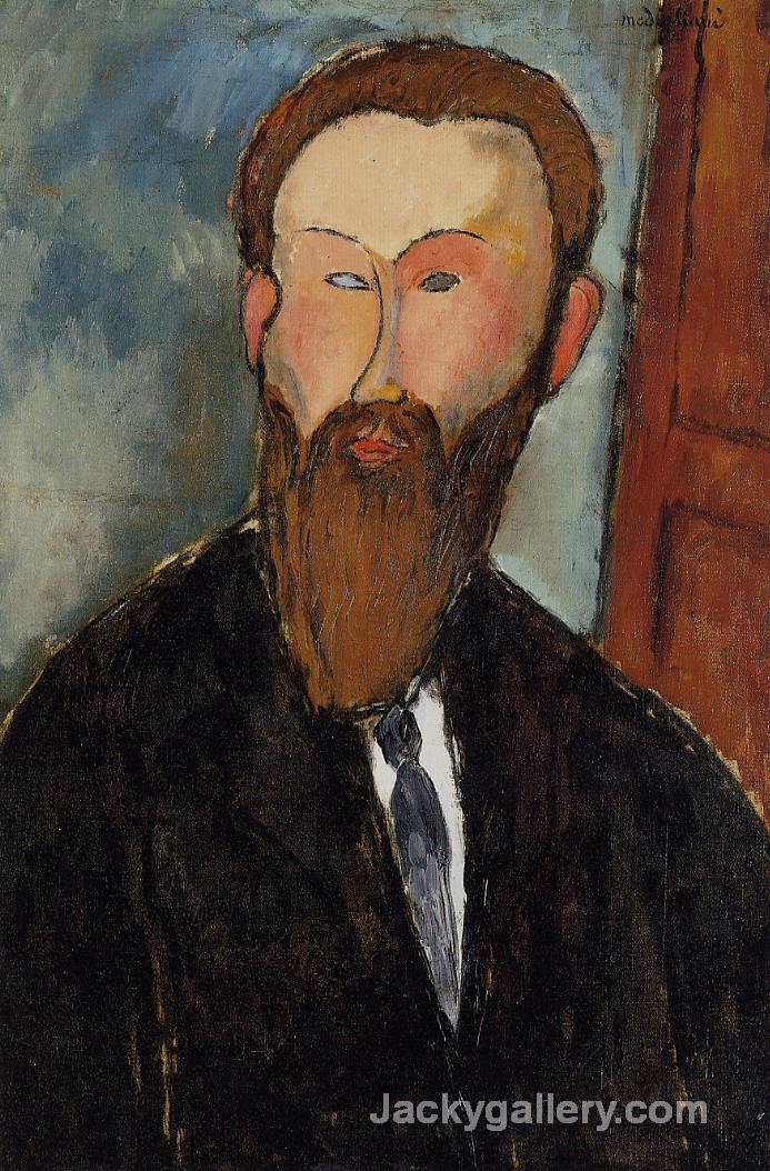 Portrait of the Photographer Dilewski by Amedeo Modigliani paintings reproduction